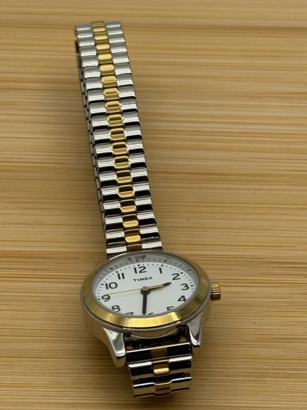 Timex Women's Wristwatch Stretch Bracelet Classics Two-Tone TW2V31300